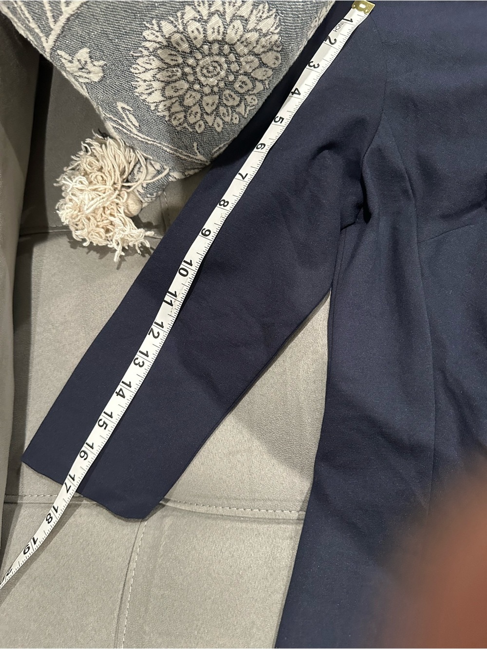 Classic Ralph Lauren Navy Sheath Dress with 3/4 Sleeves - Picture 4 of 8